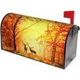 thumbnail image 2 of Deer Animal Autumn Forest Mailbox Magnetic Post Mailbox Cover Garden Decor Outdoor Large 25.5" X 21", 2 of 5