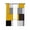 Yellow Gray Black, variant on Yellow Grey Blackout Curtains, Light Blocking Print Window Curtains, Modern Yellow Geometric Thermal Insulated Window Drapes for Living Room Kitchen Cafe 2 Panels, 104"W x 63"L