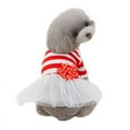 thumbnail image 5 of Small Dog Dress 2 Packs - Cute Tutu Princess Dress for Girl Dogs, Puppy Shirts Vest Pet Apparel For Small Dogs And Cats In Wedding Holiday Spring Summer, Strip, S, 5 of 9