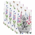 thumbnail image 2 of Pink Flowers Yak Kitchen Towels Set of 4, Vintage Spring Floral Bathtub Watercolor Absorbent Dish Towels for Kitchen, Microfiber Hand Towel, Quick Drying Tea Towel for Cleaning Decorative Dishcloths, 2 of 7