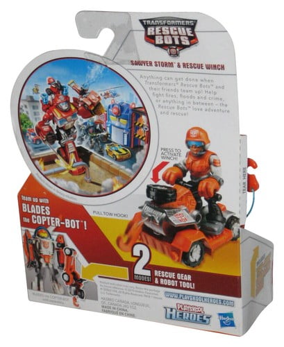 Hasbro Transformers Rescue Bots Sawyer Storm & Rescue Winch Action Figures