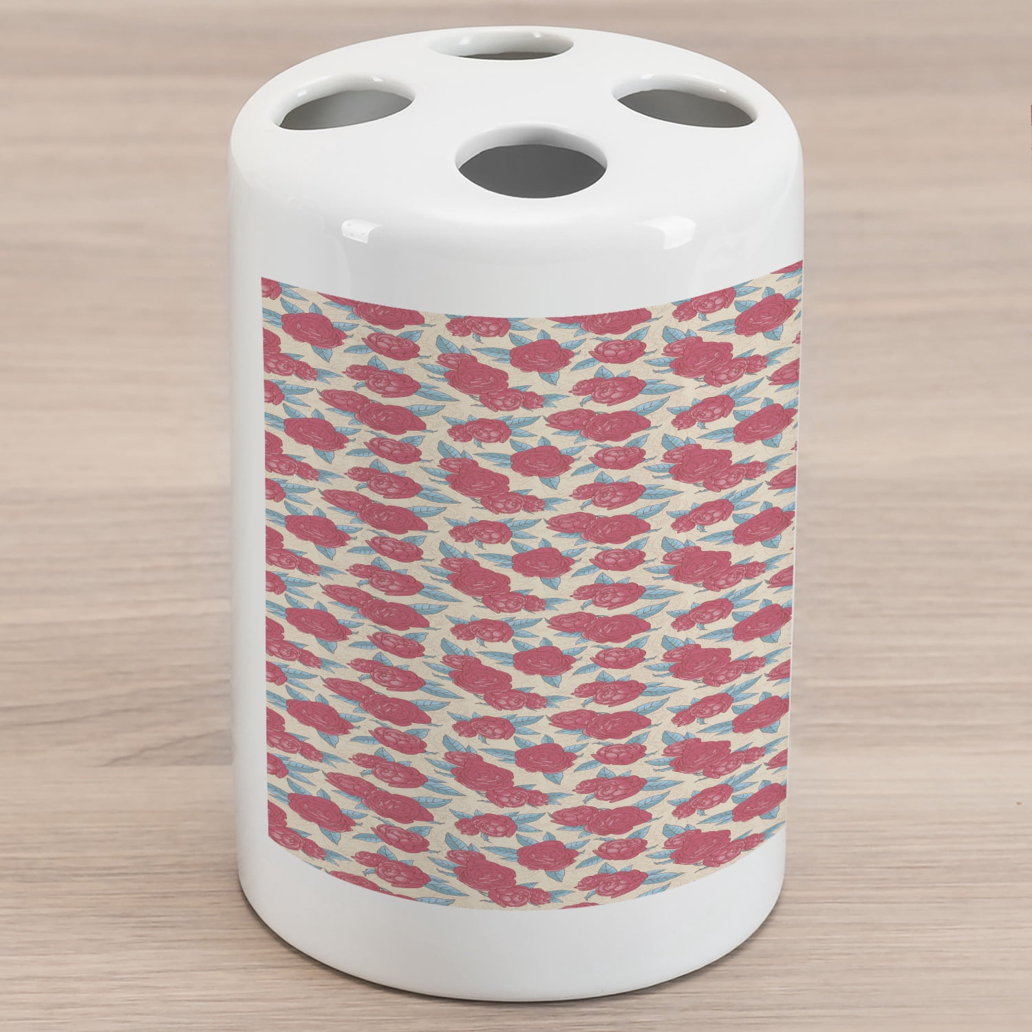 Romantic Ceramic Toothbrush Holder, Valentine's Day Style Rose ...