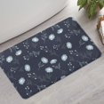 thumbnail image 2 of Pioneer Flower Floral Print Pattern Bathroom Rugs Mat, Non Slip Microfiber Bathroom Rug with Rubber Backing, Soft Mats for Bathroom Floor Tub Shower, 17"x30", 2 of 5