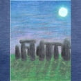 thumbnail image 3 of CafePress - Stonehenge In Moonlight Ash Grey T Shirt - Womens Tri-blend T-Shirt, 3 of 4