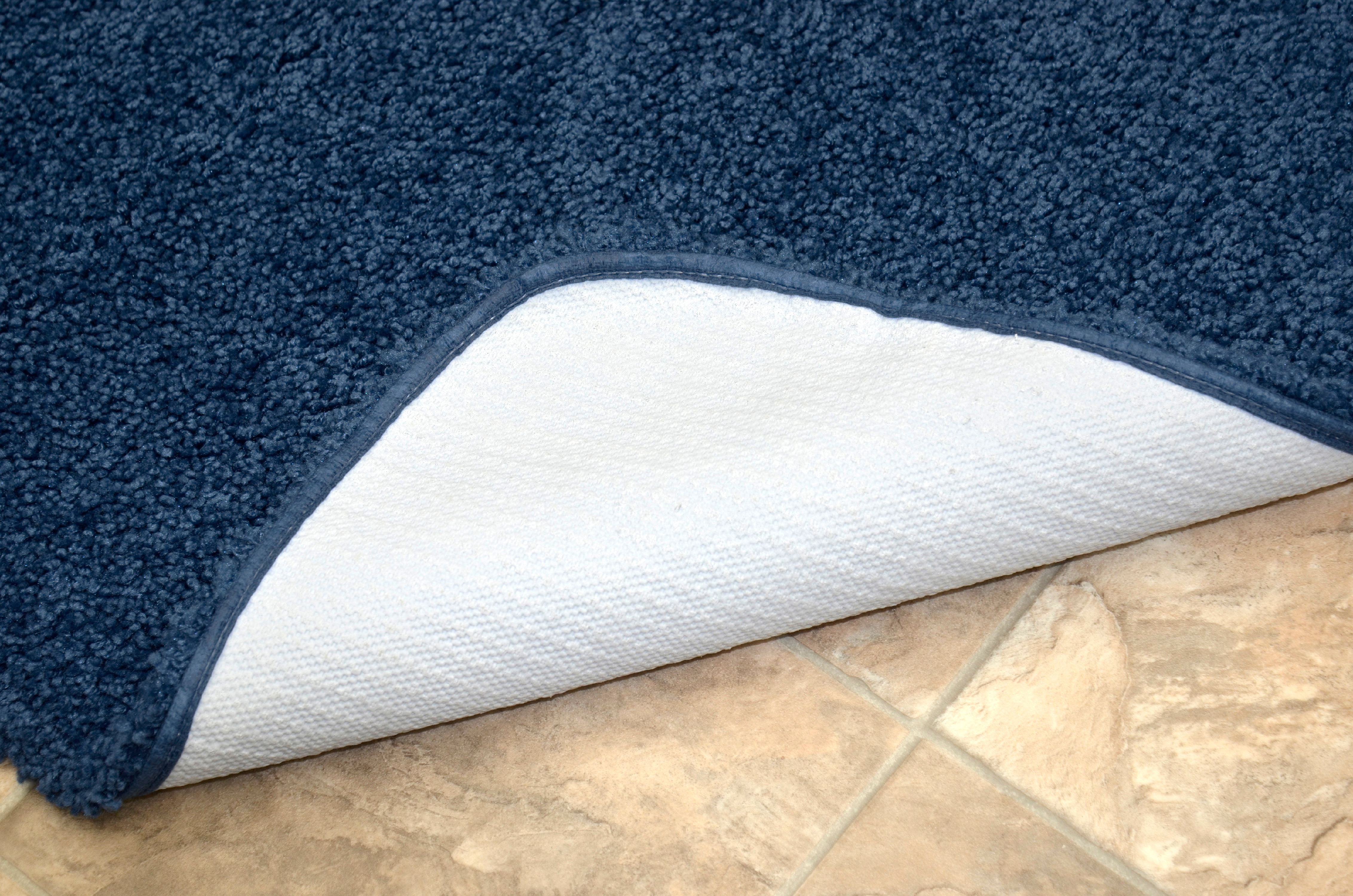 Garland Rug Serendipity Washable Nylon Navy Bathroom Runner, 22" x 60"