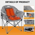 thumbnail image 7 of NAIZEA Outdoor Heated Chair - Heated Camping Chair,Oversized Heated Chairs, Outdoor Sports Chair, Folding Chair for Patio, Outdoor Travel Wide&Thick Padding, 7 of 7