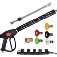 thumbnail image 1 of 4000PSI Three-in-One Ceramic Coil Car Wash Water Gun Cleaning Gun with 5 Colors Nozzle Adapter, 1 of 3