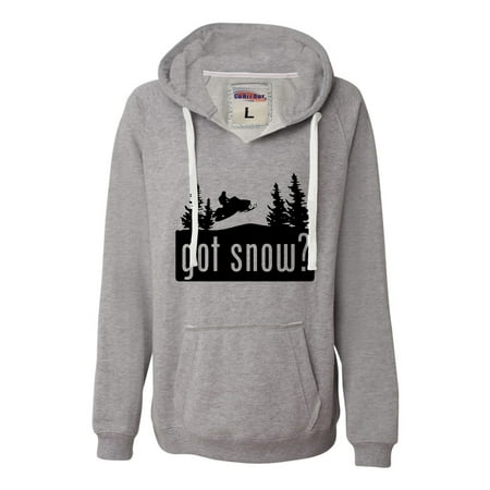 Womens Got Snow Funny Snowmobile Lover Deluxe Soft Hoodie