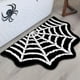 thumbnail image 5 of Alfombras de baño, alfombras para sala de estar, alfombra de área, alfombra de baño, alfombra de Halloween con temática aterradora, decoración de calavera y estampado, alfombra para puerta de entrada,, 5 of 7