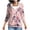 Pink #02, variant on Nmnitkp Womens Full Zip Up Hoodies Long Sleeve Fall Outfits Oversized Sweatshirt Daily Printed Raglan Fashion Casual Hooded Pocket Zipper Top Brown,L
