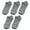 Gray, variant on Waroomhouse 5 Pairs Simple Unisex Ankle Socks Women Men Low Cut Short Socks Anti-slid Athletic Running Casual Invisible Liner Socks
