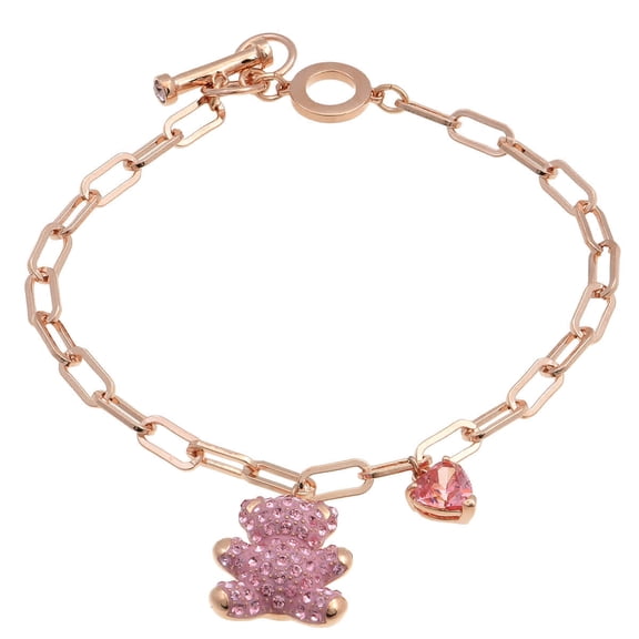 Swarovski Ladies Pink Teddy Bracelet
