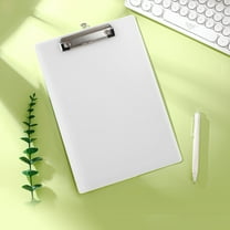 ROLKFUK Clear Plastic A4 Clipboard with Metal Clip - Durable, Portable for Stu-dents, Office, Restaurant Orders, Writing & Document Holding