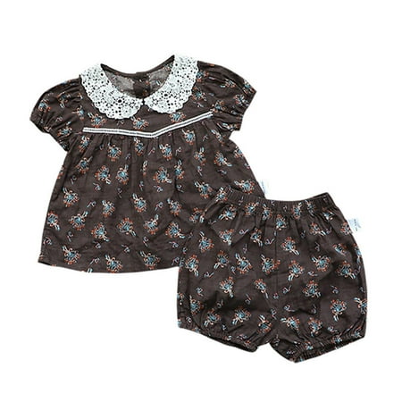 

Baby Receiving Blanket Set Girls Outfits Size 16 Baby Girls Boys Summer Floral Cotton Short Sleeve Short Pants Tshirt Shorts Set Outfits Clothes Girl Shirt Set