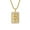 Gold with chain, variant on Unisex Stainless Steel Cool Hip Hop Square Cut Crystal Micro-Pave Iced Out Zircon Inlay Money Dollar Sign Pendant Necklace Silver Free Chain