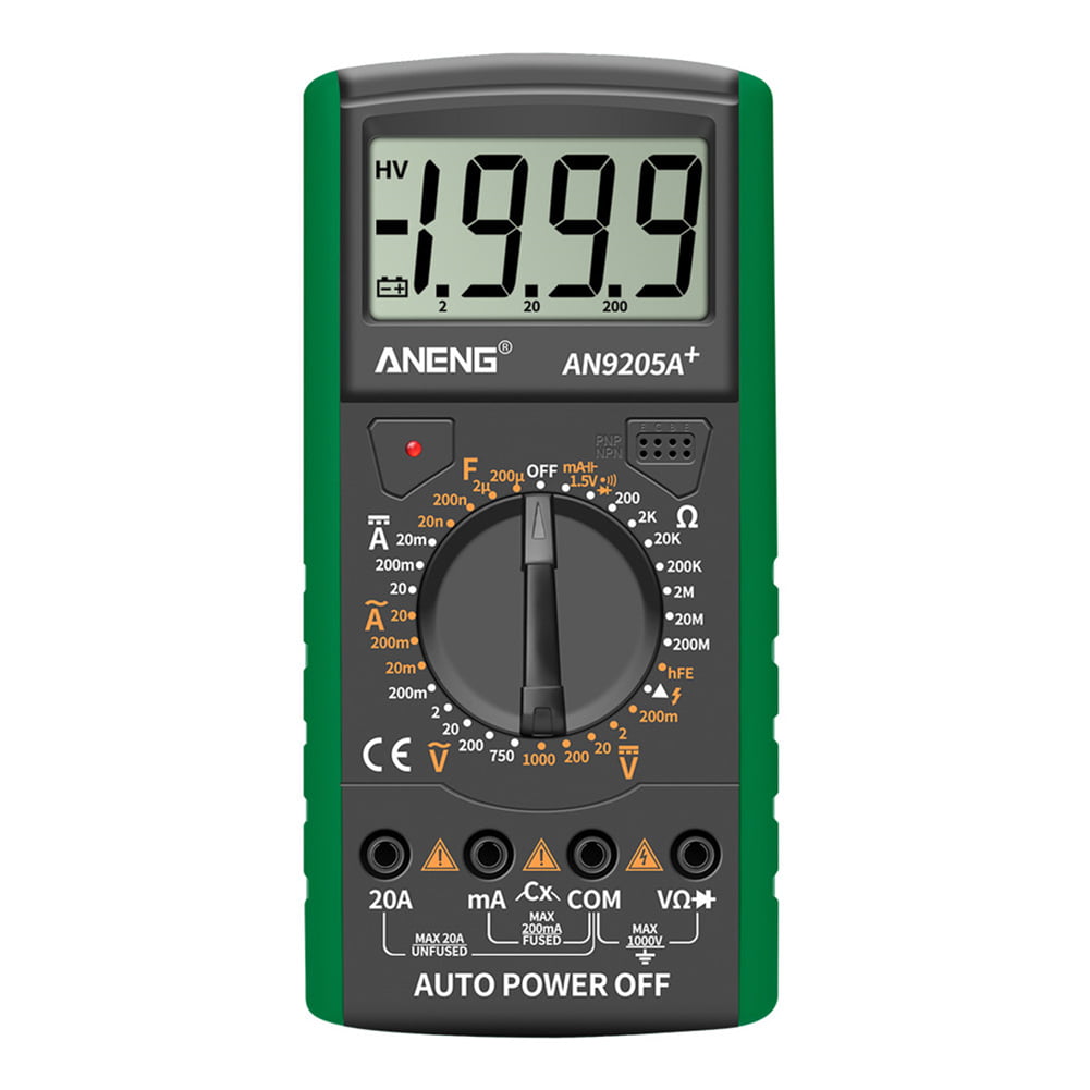 ANENG AN9205A LCD Digital Multimeter Voltmeter Ammeter Resistance Tester