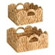 thumbnail image 1 of Cesta de Mimbre Festoneada, Cesta de Vivero con Asas, Cestas de Ratán Tejidas para Organizar, Cesta Decorativa para Estante, 1 of 5
