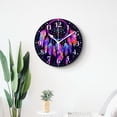 thumbnail image 4 of 10 Inch Wall Clock Battery Operated Silent Clock Decorative for Office, Kitchen, Outdoor, Living Room，Bohemian indian Mandala Stunning, 4 of 4