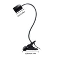 thumbnail image 5 of Reptile Heat Lamp Tortoise Basking Spot Lamp Turtle 360°Rotatable Light Clamp Flexible Ceramic Clip Desk Light Holder Socket With Dimmable Switch For Aquarium Pet Lizard, 5 of 5