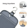 thumbnail image 2 of Large Hanging Toiletry Bag Travel Cosmetic Makeup Organizer Water-Resistant Shower Bathroom Bag for Women and Men, Black, 2 of 7