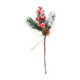 thumbnail image 2 of Fnochy Artificial Christmas Picks 10 Pack, Red Christmas Berries Stems Pine Branches Cones, Holly Spray/Winter Holiday Floral Pick for Xmas Decor Wreath, Garland, Crafts, Xmas Tree, Gift Wrap, 2 of 6