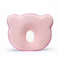 thumbnail image 1 of Almohada ortopédica para bebé contra la cabeza plana y la deformación de la cabeza rosa, 1 of 5