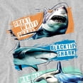 thumbnail image 2 of Shark Week Officially Licensed Shark Stripes Women's Boxy Cropped T-Shirt Casual Graphic Tee, 2 of 4