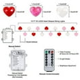 thumbnail image 6 of LELINTA 10Ft 30 Led Valentine's Day Decoration for Home Outdoor Valentines Lights Decoration, Love String Lights Battery Powered Valentines Day Decor String Lights Battery Operated for Home Pink White, 6 of 7