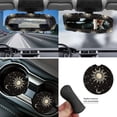 thumbnail image 5 of Yuyamidu Sun and Moon Car Seat Cover Full Set of 14 Steering Wheel Cover Auto Seatbelt Pads Cup Coaster Trash Can Rear View Mirror Cover Coasters Armrest Cover Gear Shift Knob Cover Set, 5 of 7