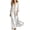 White, variant on Ovbmpzd Vaction Casual Summer Dresses for Women Plus Size Black Maxi Shift Dress Casual Loose 3/4 Sleeve Dresses,L