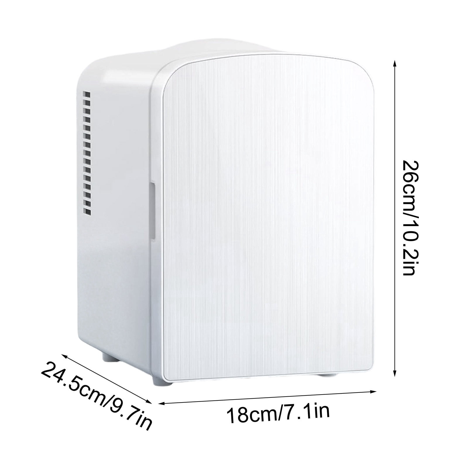 Mini Fridge 4 Liter Skincare Fridge Personal Refrigerator for Bedroom Office, Car, Dorm white