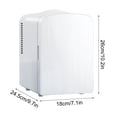 thumbnail image 3 of RICHMJ Mini Portable Fridge 10.2in, Compact Personal Refrigerator with AC/DC Power, Cooler & Warmer Function for Car, Office, Bedroom, Dorm, Skincare, Cosmetics, Snacks & Beverage Storage, 3 of 9