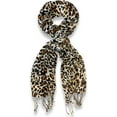 thumbnail image 2 of Peach Couture Châle Pashmina Imprimé Léopard Doux et Soyeux, 2 of 2