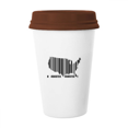 thumbnail image 1 of US Map Outline Bar Code Art Deco Fashion Mug Coffee Drinking Glass Pottery Cerac Cup Lid, 1 of 3