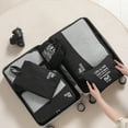thumbnail image 1 of Packing Cubes for Suitcases,6 Set Packing Cubes for Travel Essentials, Lightweight Luggage Suitcase Organizer Bags Set with Shoe Bag, Keep Shape Travel Cubes for Packing, 1 of 6