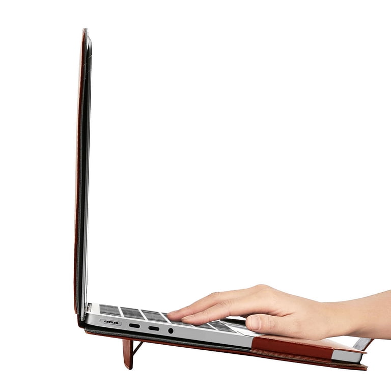 Fintie Sleeve Case For 15-16" MacBook Air & Pro - Slim PU Leather Bag With Stand & Mouse Pad Feature