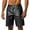 Black, variant on Men's Casual High-Waisted Shorts with Button Detail for Everyday Wear Comfortable Lightweight Design for Summer Activities