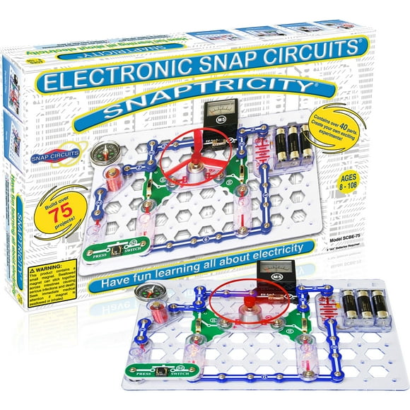 Kit de exploración electrónica Snap Circuits Snaptricity 8+