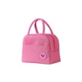 thumbnail image 1 of Billuyoard Fiambrera para niños y adultos, bolso de mano de Color sólido a la moda, contenedor de organización, bolsas térmicas para Picnic Almacenamiento y organización del hogar Rosado, 1 of 6