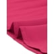 thumbnail image 5 of Vestido plisado de mujer Inspire Chic con mangas largas abullonadas, escote en V y cinturón en la cintura, color rosa intenso, 5 of 7