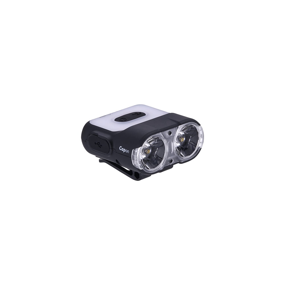 Claymore Capon 120H (Black) - LED Rechargeable Clip-On Cap Headlamp, Lightweight Hat Light for Camping, Running, Hiking, Emergency & Industrial Use, Waterproof, USB-C, Up to 45 Hours of Battery Life.