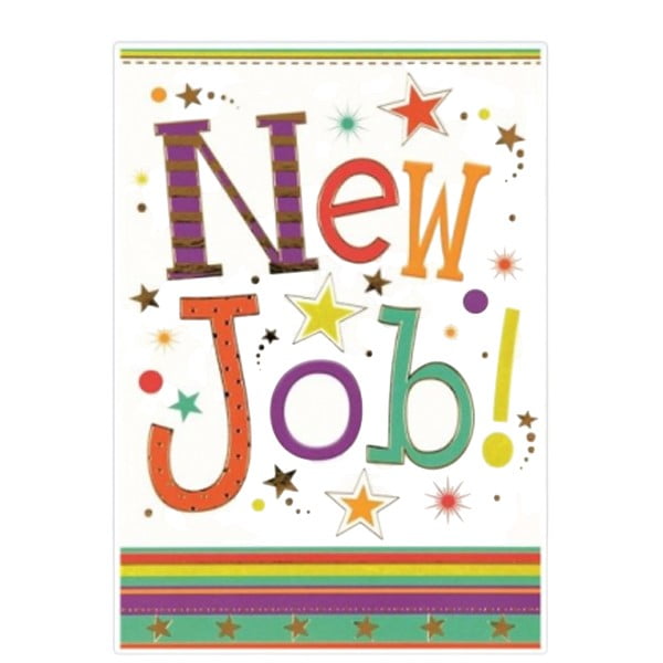 Simon Elvin Stars New Job Greetings Card (Pack of 6)