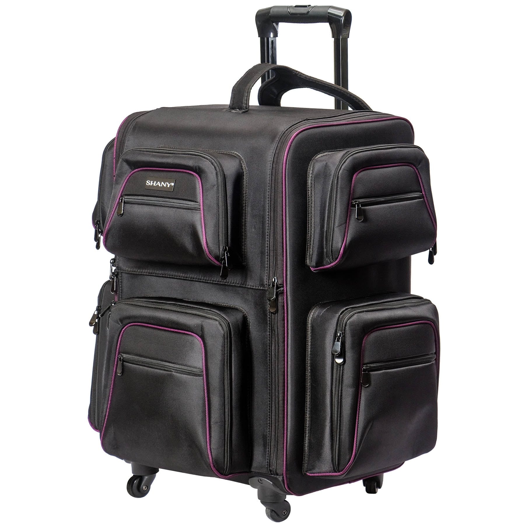 Shany Total Jetsetter Travel Makeup Bag Xl Soft Cosmetics With Multiple Compartment 10 Free Organizers Trolley Shany Total Jetsetter Travel Makeup Bag Xl Soft Cosmetics With Multiple Compartment 10 Free Organizers Trolley