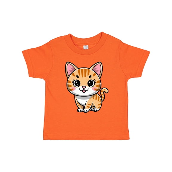 Inktastic Orange Tabby Cat Kitty Boys or Girls Toddler T-Shirt
