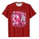 thumbnail image 4 of Mujeres Pantalones Cortos de Verano Flor Impresión Cuello Redondo Manga Corta Superior, Casual, 4 of 4