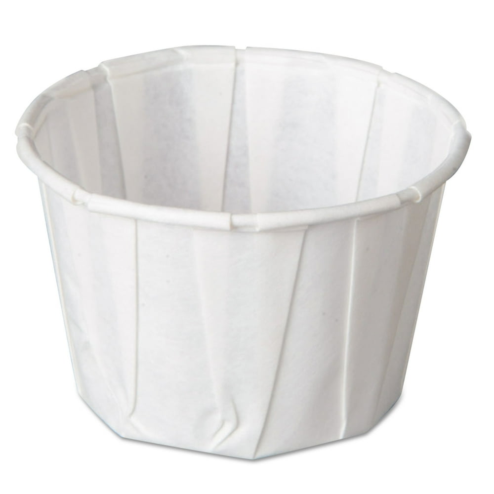 Genpak Paper Portion Cups, 2 oz., White, 250/Bag