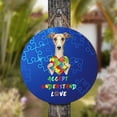 thumbnail image 4 of Autism Awareness Whippet Accept Understand Love Round Wood Sign Dog Lover Hanging Wall Home Decor - 12003, 4 of 5