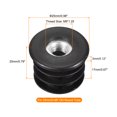 thumbnail image 2 of 12uds Inserciones para Redondos Tubos con M8 Rosca, para 25mm/0,98" OD Redondo Tubo, Redondo Negro Plástico Muebles Pata Tapón Rueda Inserción Silla Extremo Tapas, 2 of 7