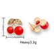 thumbnail image 2 of Houderco Pendientes De Cereza Con De Pedrería Para Regalo En Ocasiones Especiales, 2 of 8