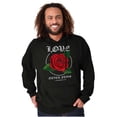 thumbnail image 5 of Cool Urban Love Never Fails Roses Hoodie Sweatshirt Women Men Brisco Brands S, 5 of 6